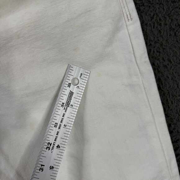 J Crew Jeans Mens 33x32 White 484 Slim Fit Selvedge Denim Button Fly - Picture 11 of 16